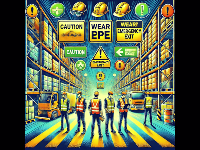 Implementing safety measures in a warehouse