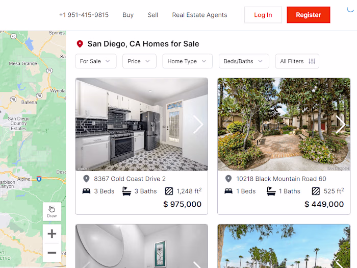Real Estate Platform to sell Homes