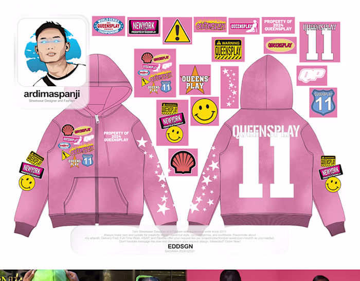 The Queens Play Clothing Brand Design Collection