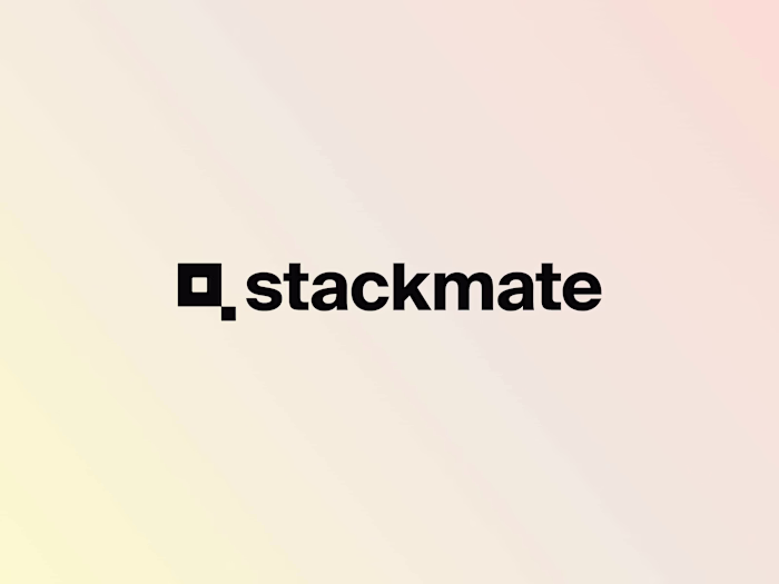 Stackmate logo & branding case 