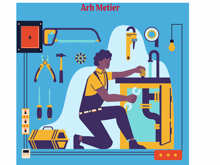 Fix It Right — Plumbing Service Illustration Design I recent...