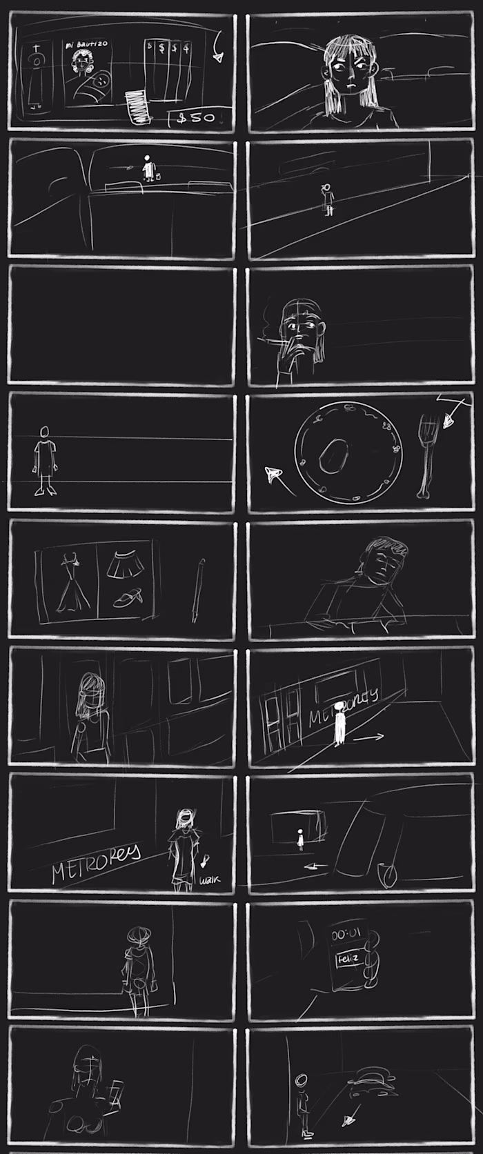 Storyboard for ‘Treinta y cinco’