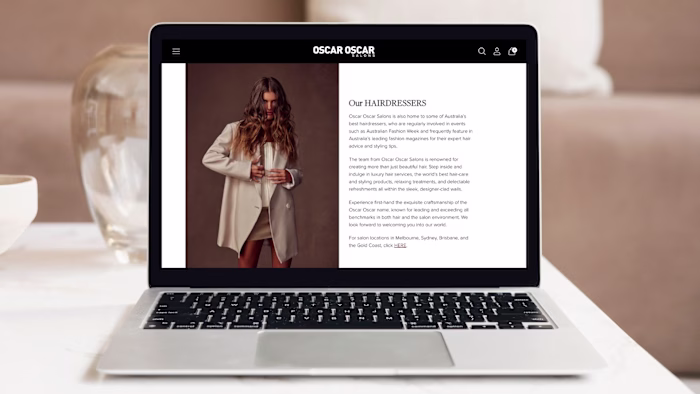 Website Refresh for Oscar Oscar Salons – Elevating Luxury 