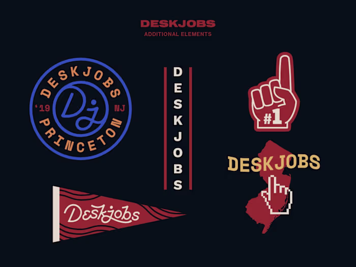 Deskjobs - Full Brand Identity & Illustration