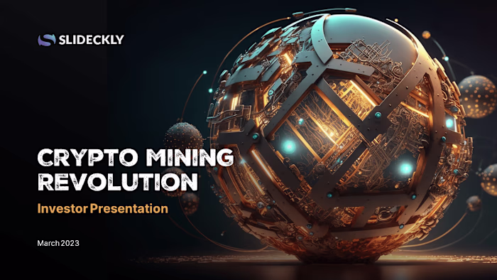 Pitch Deck Design for Bitcoin Mining Company