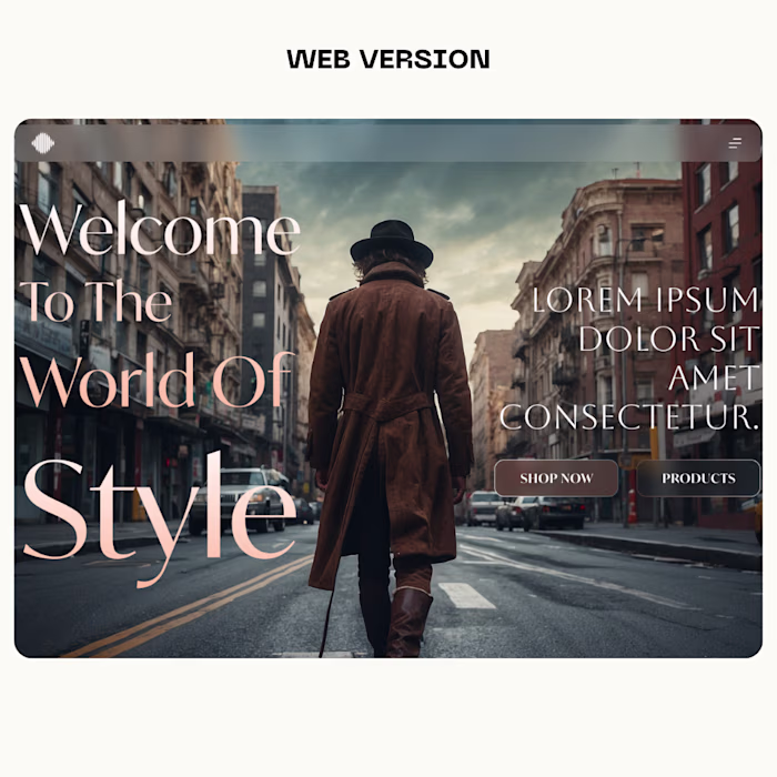 Luxury Parallax Animated Website Hero Section Design