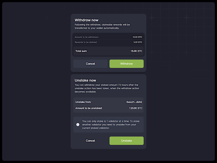 During the Blockchain explorer design process, we worked on ...
