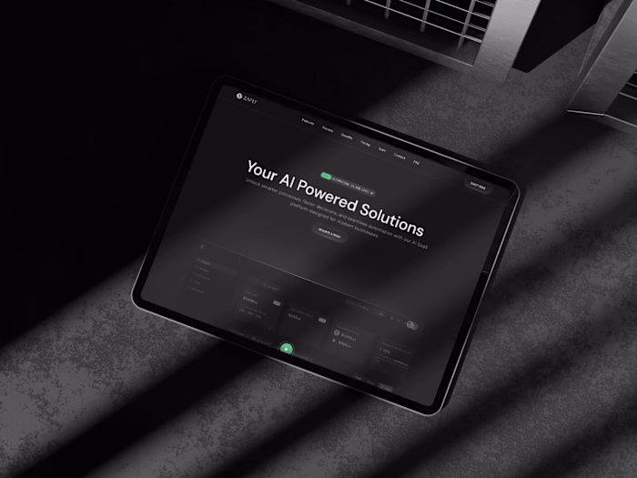Zaply: Landing page for AI agency