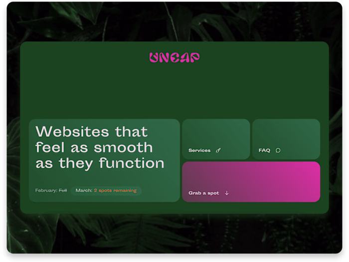 Home Page Design: UNCAP Digital Lab