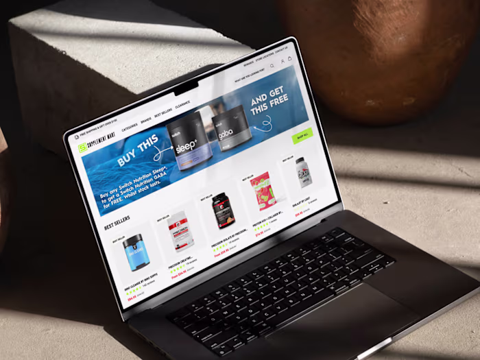 Supplement Mart (Custom Shopify Website)