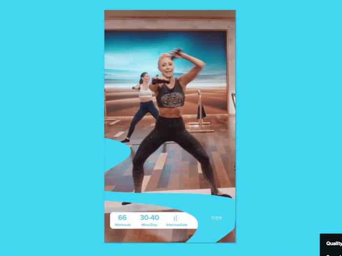 BeachBody fitness app advertisement