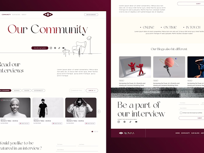 Alomaa Wordpress website development