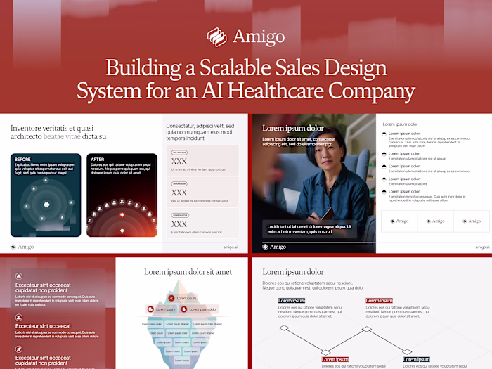 Scalable Sales Design System for an AI Healthcare Company