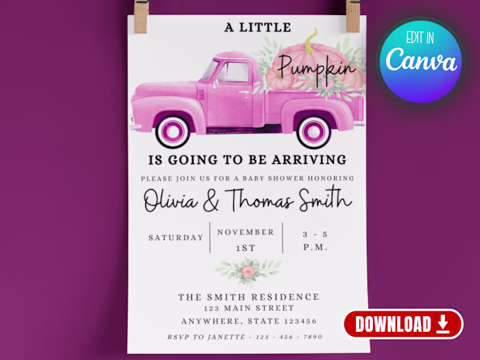 A Little Pumpkin Is Going To Arrive