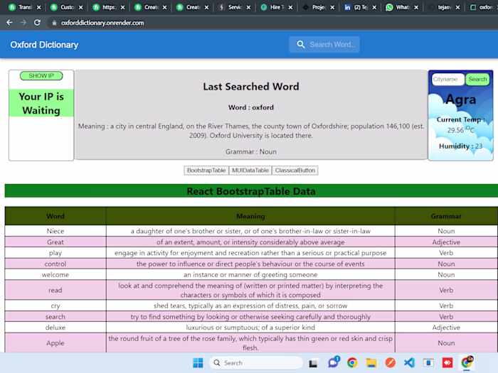 React App