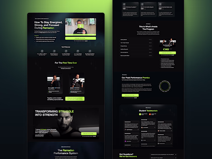 Ramadan Plan Website: Framer Development