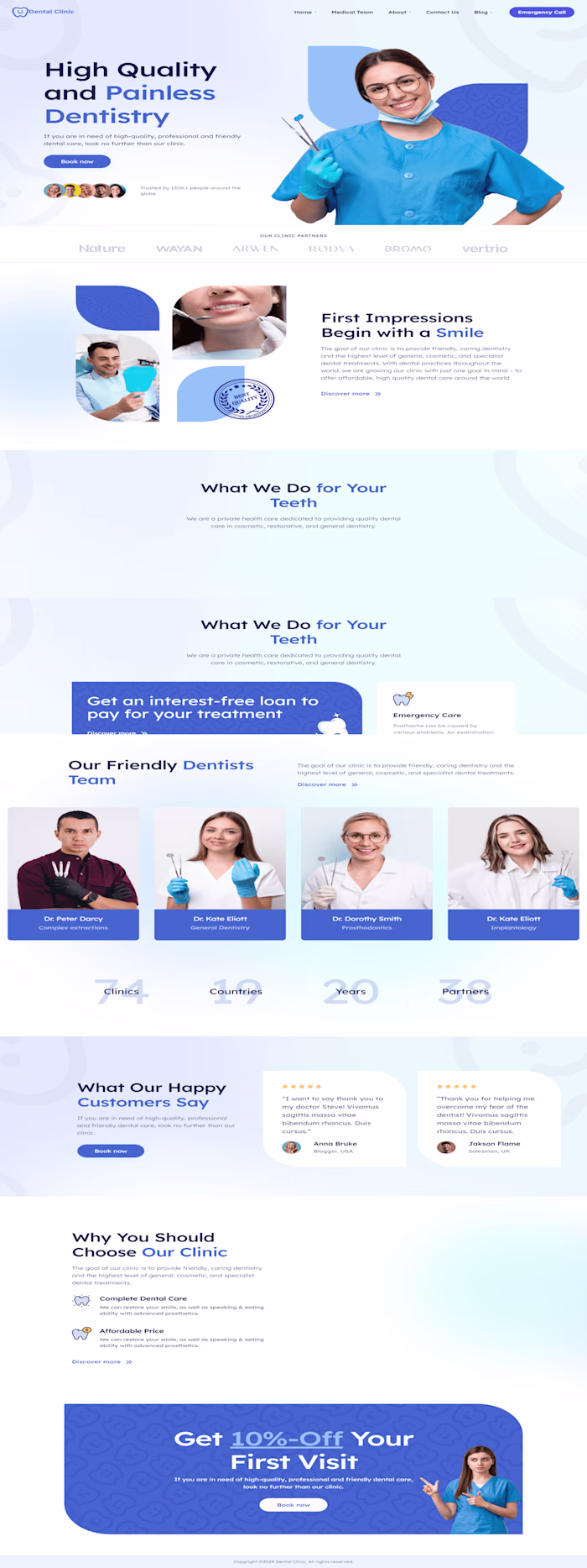 Dental Clinic Website Design: Modern, User-Friendly, and Respons