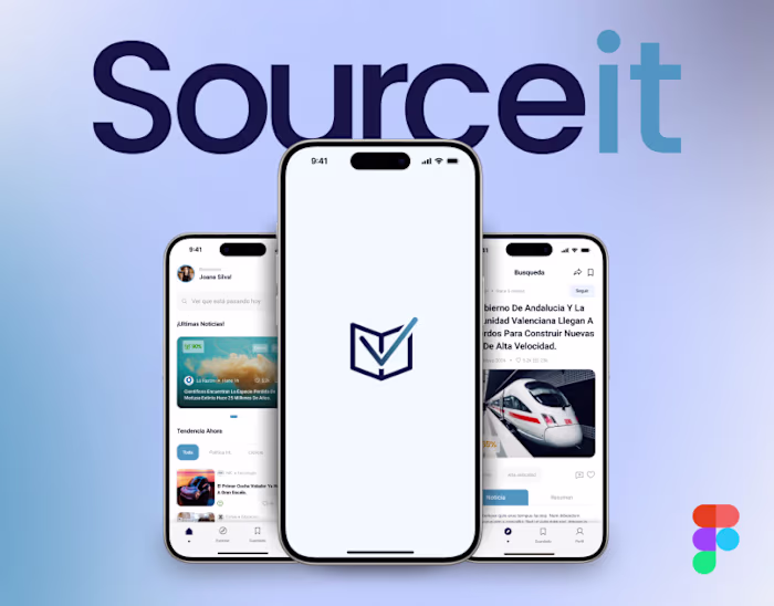 Source it - UX/UI Case Study News Verification App