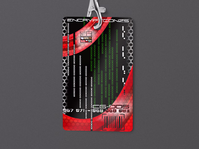 Encrypted Name Pass Design for Expo Event