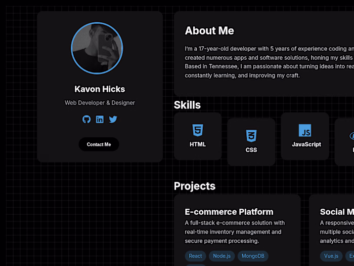 My Portfolio
Explore my work, social media profiles, and additio