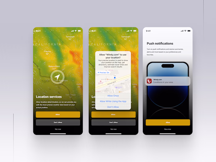 Onboarding - Weather made interactive