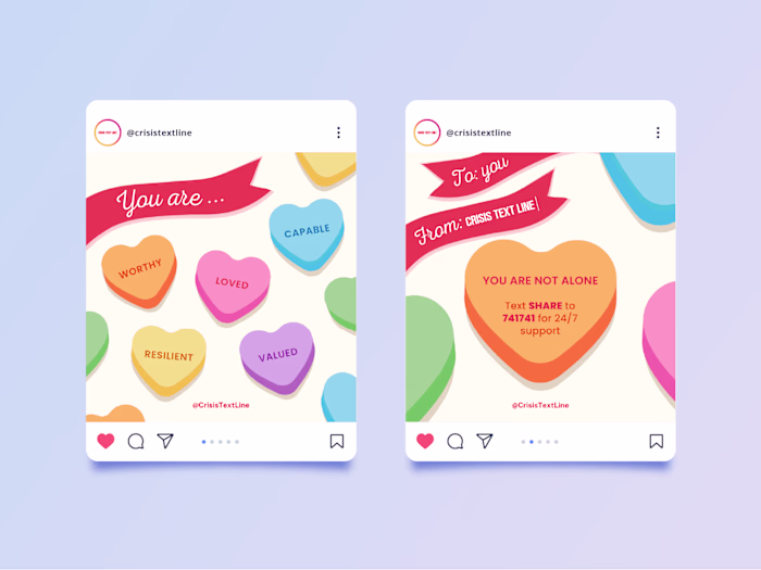 Sweet Valentine's Day Message — Social Media Design