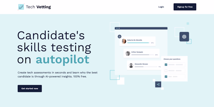 Tech Vetting (AI-powered) - skills testing on autopilot