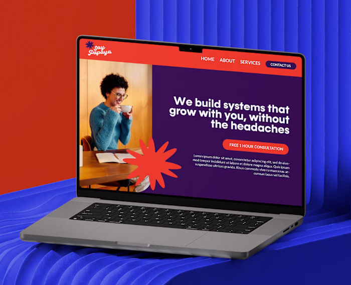 Say Papaya | AI Digital Agency Brand Identity Design