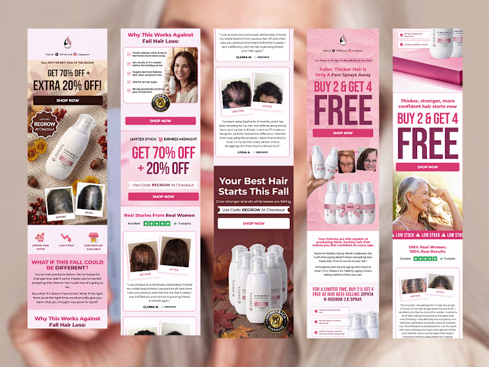 Fall Hair Revival – Seasonal Hair Care Promo Design
