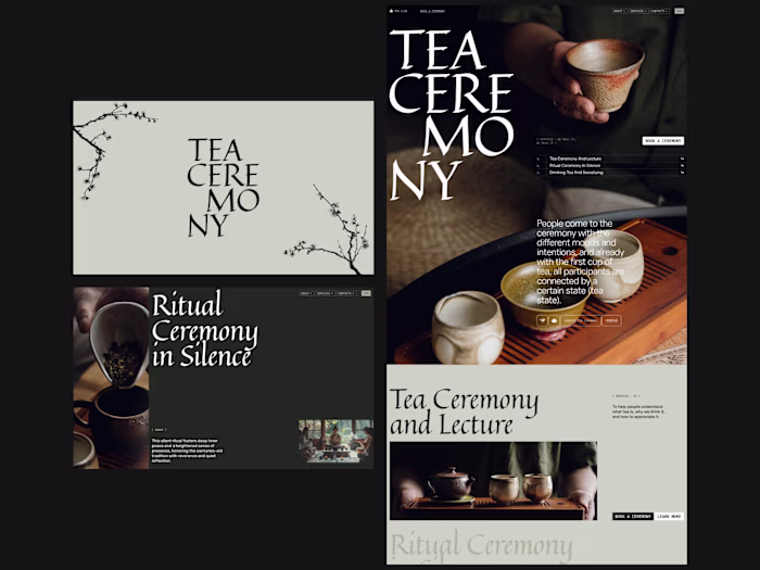 Web site & Visuals for Instagram for Tea Club