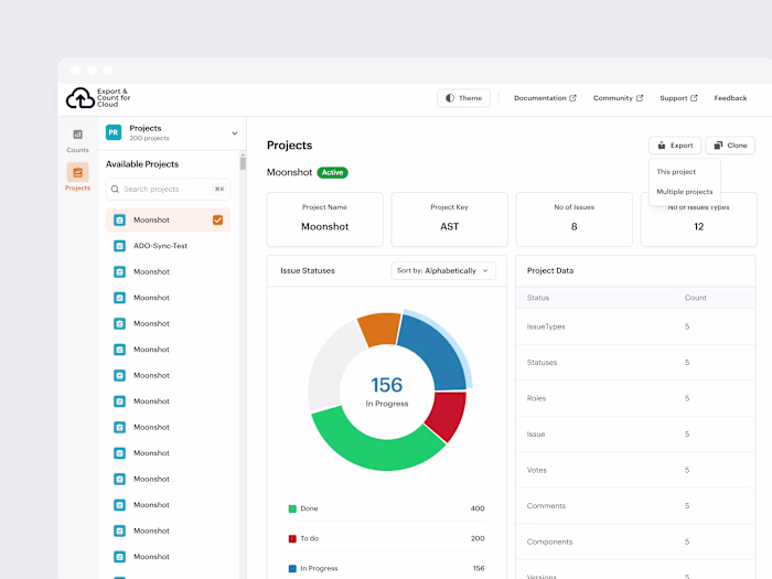 Redesign of Export & Count Plugin for Enhanced Usability