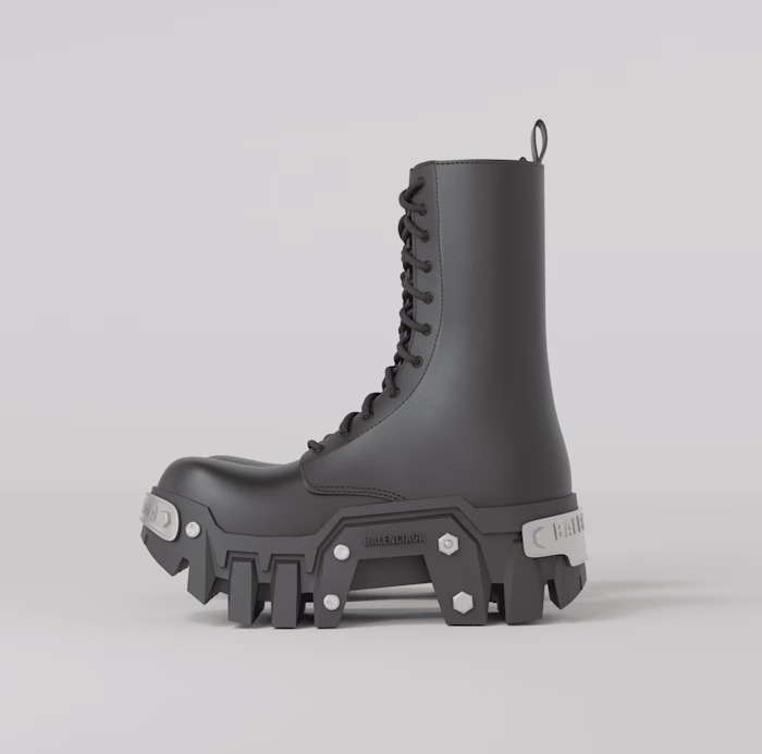 3D Product Visualization for Balenciaga Bulldozer boots