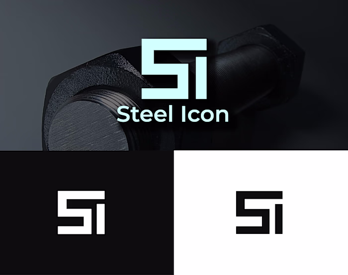 Steel Icon Logo Design