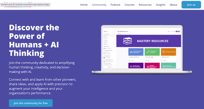Community Strategy & Relaunch for Humans + AI