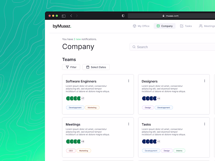 Web App UI Design