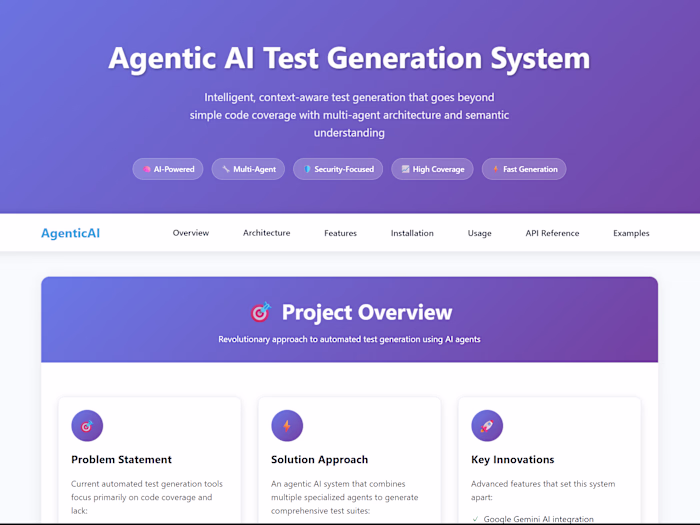 AI-Driven Automated Test Generation System