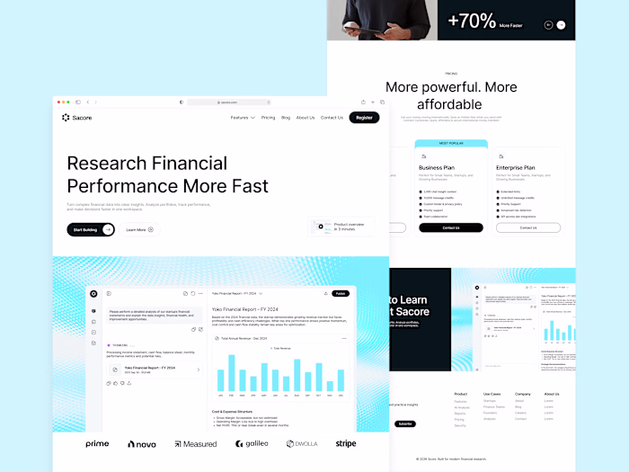 Sacore - AI Analytics Website