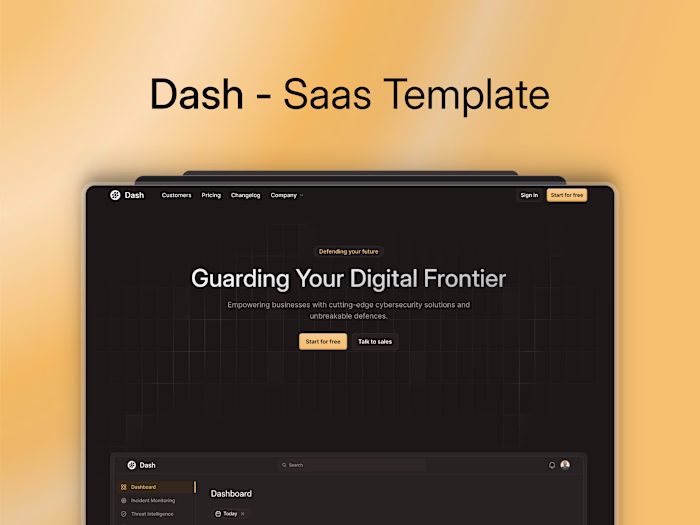 Dash - SaaS Framer Template
