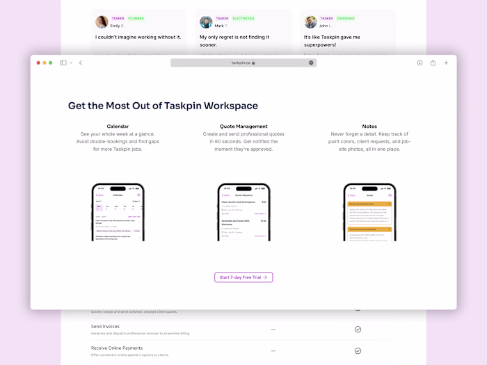 Motion Design: Taskpin Workspace Features