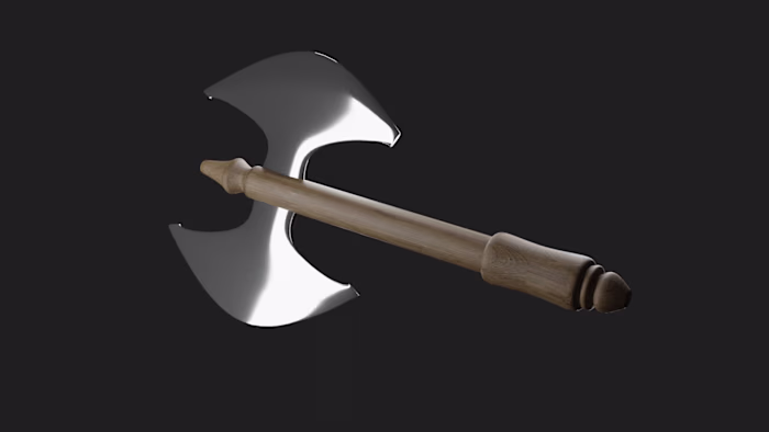 Medieval Axe - 3D Render