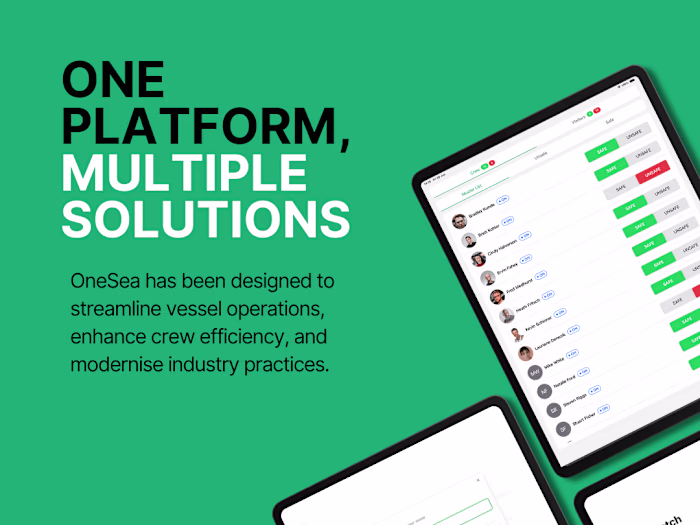OneSea - One platform, multiple solutions