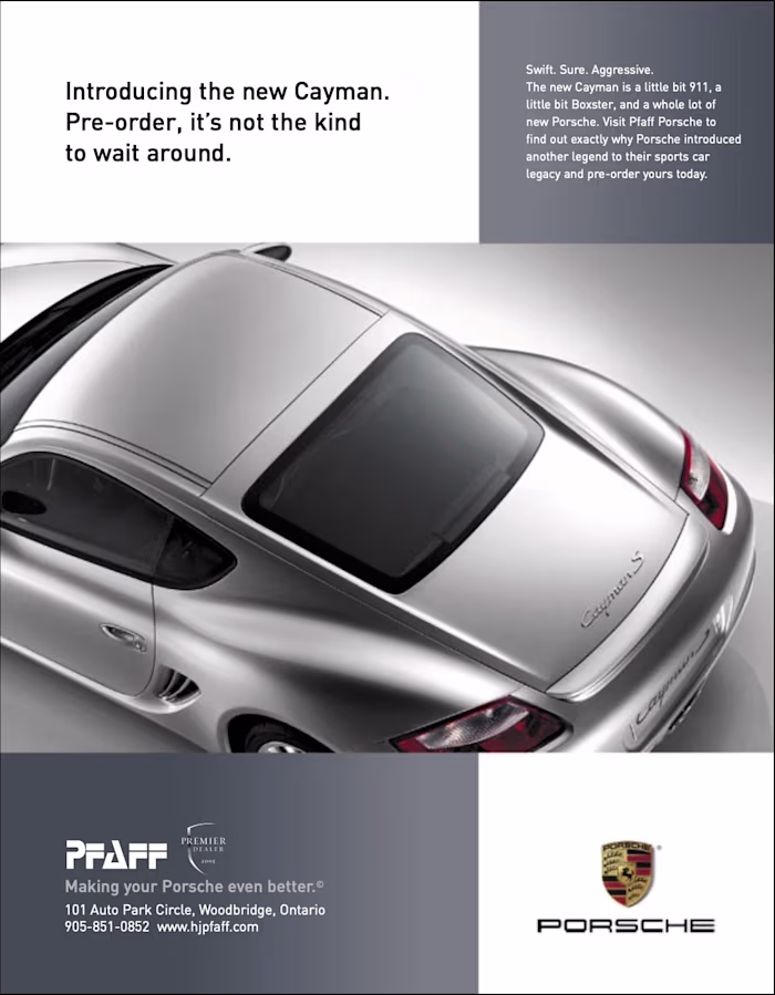 Copywriting for Porsche