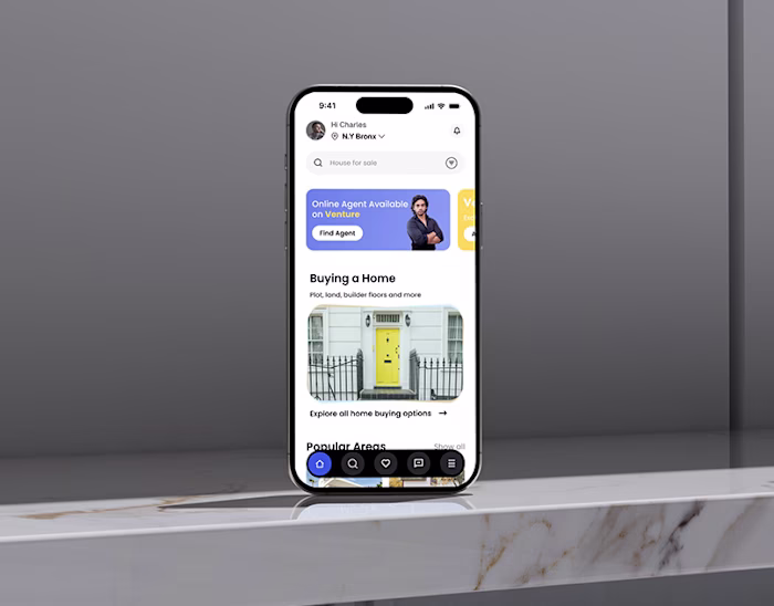 Venture | Real Estate App UX/UI Case Study :: Behance