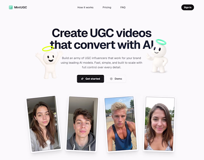 Mint UGC - NextJS, OpenAI, FalAI, FireCrawl & Social APIS