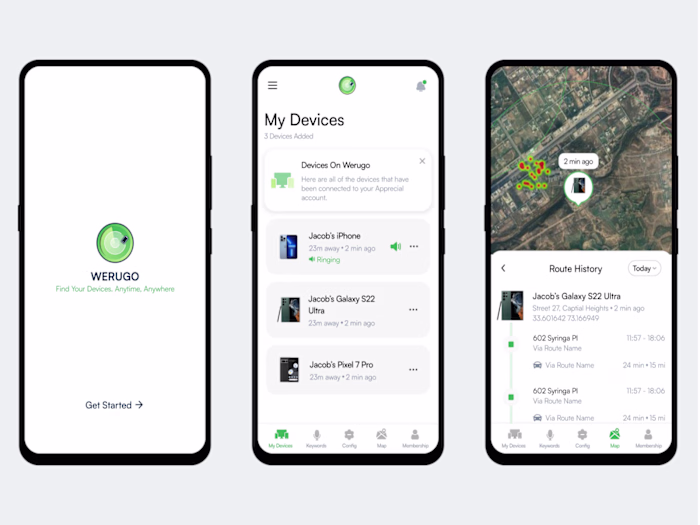 Werugo – Lost Device Locator App