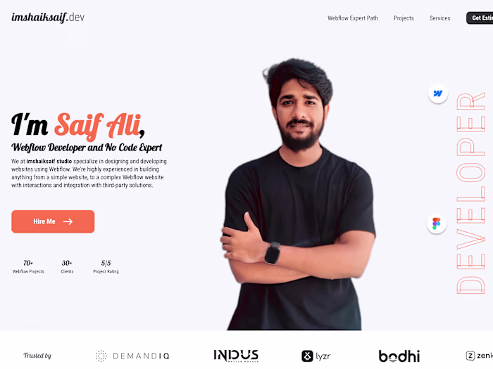 Custom Portfolio Website with Webstudio