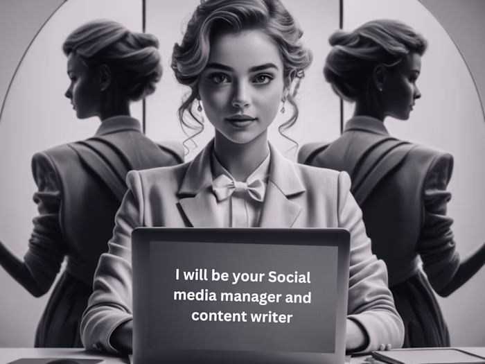 I will be your social media manager and content writer