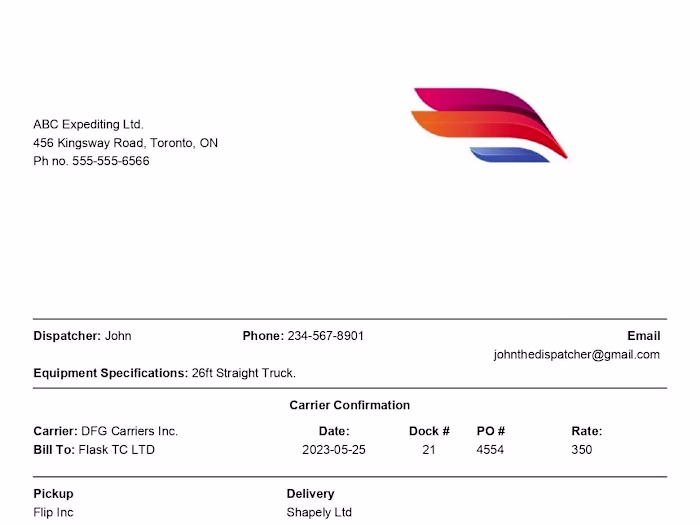 Shipflow: PDF Generator for Bill of Lading and Load Sheets