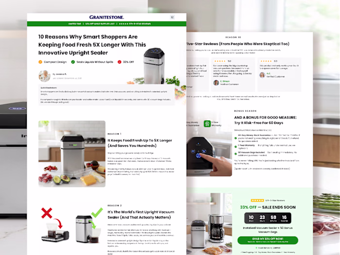 Granitestone Listicle Landing Page