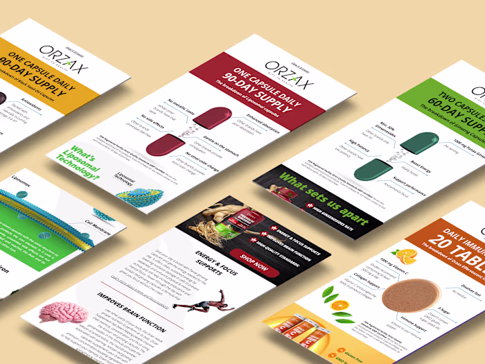 Email Marketing and Facebook Ads Campaign for Orzax, 2021-2022